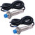 Taiss 2PCS M12 4mm Sensing DC 5V NPN NO?Normally Open? 3D Printer LJ12A3-4-ZBX-5V Cylinder inductive Proximity Sensor Switch Work Voltage 5VDC Special for MCU