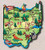 Ohio the Buckeye State Artwood Jumbo Fridge Magnet