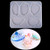 iSuperb Epoxy Resin Mold Irregular Coaster Mold Large Creative Silicone Mold Resin Casting Mold for DIY Coaster Craft Decoration