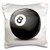 3dRose pc_38264_1#8 Pool Ball-Pillow Case, 16 by 16"
