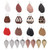 Leather Earrings Teardrop for Women Leopard Print Leather Earrings Lightweight Faux Leather Leaf Earrings 16 Pairs Leather Earrings Teardrop for Women Leopard Print Leather Earrings Lightweight Faux Leather Leaf Earrings 16 Pairs