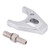 Acouto Distributor Clamp Hold Down Aluminum Distributor Clamp Chrome Billet Hold Down for Chevy SBC BBC SB BB HEI Electronic