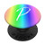 Rainbow Initial P Phone Case Colorful Rainbow Ombre Letter P PopSockets Grip and Stand for Phones and Tablets
