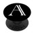 Letter A Initial Gift Original Design Block Font Monogram A PopSockets PopGrip Swappable Grip for Phones   Tablets