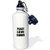 3dRose wb_184853_1" Peace Love and Cows - Things that make me happy - animal lover gift Sports Water Bottle, 21 oz, Multicolor