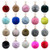 20 Pcs Pom Poms Keychains Fluffy Pompoms Keychain Faux Rabbit Fur colorful ball Pom Pom Keyring pendant accessories