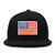 DALIX American Flag Hat Flat Bill Snapback USA Baseball Cap in Black