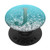 Teal Gray Initial Letter J On Silver Light Blue PopSockets PopGrip Swappable Grip for Phones   Tablets