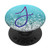 Purple Blue Initial Letter J On Silver Light Blue PopSockets PopGrip Swappable Grip for Phones   Tablets