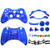 OSTENT Replacement Case Shell   Buttons Kit Compatible for Microsoft Xbox 360 Wireless Controller - Color Blue