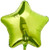 Anagram International Star Foil-Flat-Balloon, 32", Lime