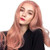 Pink Long Curly Wigs for Women Cosplay Costume Synthetic Hair with Bangs Heat Resistant Wavy Wig Halloween Party Costume 27Inch
