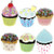 Jolee's Boutique Vellum Cupcakes Dimensional Stickers