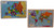 Painless Learning 2 Laminated Educational Placemats Europe Map and World Map Bundle  Tear and Water Resistant