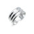Silverline Jewelry 925 Sterling Silver Toe Ring Three Row Adjustable Minimalist Wide Band Open Toe Ring