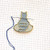 Stitching Assistant Grey Cat on Embroidery Hoop Enamel Needle Minder