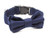 BCB Wear Dog and Cat Cotton Collar with Bow Tie - Solid Navy - Small
