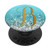 Golden Letter B On Light Ice Blue PopSockets PopGrip Swappable Grip for Phones   Tablets