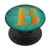 Golden Letter B On Vintage Green PopSockets PopGrip Swappable Grip for Phones   Tablets
