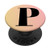 Black Pattern Initial Letter P On Pink Yellow PopSockets PopGrip Swappable Grip for Phones   Tablets