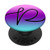 Black Pattern Initial Letter P On Teal Purple Pink Ombre PopSockets PopGrip Swappable Grip for Phones   Tablets