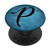 Black Pattern Initial Letter P On Vintage Blue PopSockets PopGrip Swappable Grip for Phones   Tablets