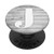 Silver White Letter J Initial Phone grip Vintage Gray Look PopSockets PopGrip Swappable Grip for Phones   Tablets