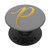 Golden Initial Letter P On Light Grey PopSockets PopGrip Swappable Grip for Phones   Tablets