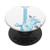 Personalized Monogram Initial Letter J Teal Floral Gift PopSockets Grip and Stand for Phones and Tablets