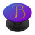 Golden Letter B On Purple Blue PopSockets PopGrip Swappable Grip for Phones   Tablets