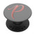 Golden Rose Pink Initial Letter P On Light Grey PopSockets PopGrip Swappable Grip for Phones   Tablets