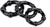 Tamama 1err Black Colour Workout Bands Silicone Exercise Training