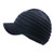 Home Prefer Soft Lining Winter Hats Toddler Knitted Beanie Caps with Visor Kids Hat Boys Vintage Blue