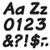 TREND enterprises Inc_ T-2703 Black 4 Italic Combo Ready Letters