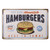 Tinksky Best in Town Hamburgers Retro Vintage Tin Sign Poster Style Wall Art Pub Bar Decor