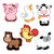 Fun Express Farm Animal Bulletin Board Cutouts - 48 Pieces - Educational and Learning Activities for Kids