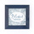 P_ Graham Dunn Blessed with Boys Floral Blue 5 x 5 Pine Wood Decorative Navy Framed Art Sign