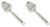 Norpro Stainless Steel Cheese Plane/Slicer (2 Pack)