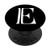 Letter E Initial Gift Original Design Block Font Monogram E PopSockets PopGrip Swappable Grip for Phones   Tablets