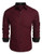 COOFANDY Mens Business Dress Shirt Slim Fit Long Sleeve Button Down Shirts Wine Red