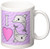 3dRose I Love Dolphins Purple Mug 11-Ounce