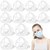 3D Face Inner Bracket for Protecting Lipstick LipsComfortable Breathing-Washable-Reusable-Translucent off-white 12PCS