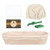 13_6X5_5X2_7 inch Sondiko Banneton Proofing Basket Oval Bread Proofing Basket Sourdough Proofing Basket with Dough Scraper Bread Lame Linen Liner Cloth for Professional Home Bakers