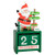 MerryHeart Christmas Countdown Advent Calendar Wooden Block Table Numbers Countdown to Christmas Tabletop Desk Calendar Handmade for Home Decoration Green
