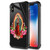 iPhone XR CaseFlower Lady iPhone XR Cases for Girls Boys9H Tempered Glass Graphic Design Shockproof Anti-Scratch Tempered Glass Case for Apple iPhone XR