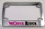 Chick Rider Girl Motorcycle Bike ABS Chrome Plated License Plate Frame