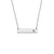 JJTZX Silver Initial Bar Necklace Engraved Name Bar Pendant Wedding Initial Bridesmaid Gift B