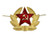 SOVIET ARMY RED STAR INSIGNIA USSR HAMMER   SICKLE HEAD GEAR PIN BADGE Set of 5 Cloissone Pin