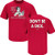 Arizona Football Fans_ Dont Be A Dck Anti-49ers_ Red T-Shirt Sm-5X Short Sleeve X-Large