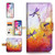 ( For iPhone X ) Flip Wallet Case Cover & Screen Protector Bundle - A21092 Dragonfly